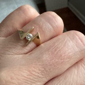 Vintage 14 K diamond band